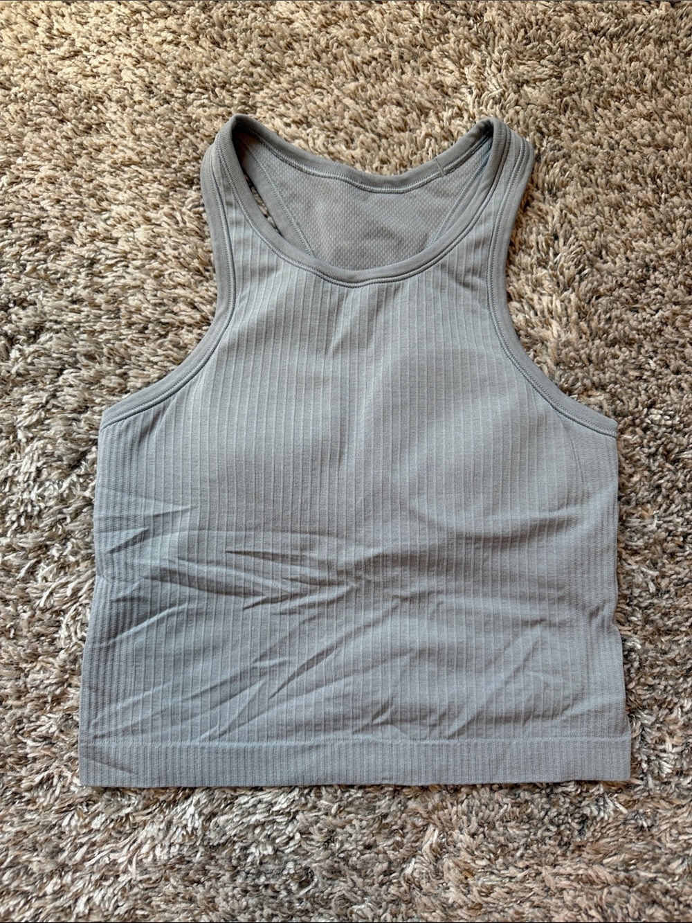 lululemon athletica Ribbed Racerback Tank - Light Gray